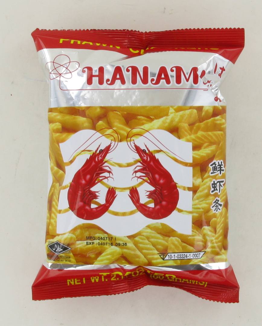 Craquelins saveur crevettes Hanami : photo 2 sur 2 du produit rappelé le 29/03/2022