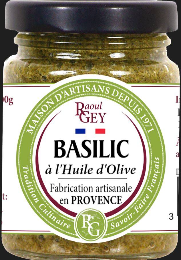 Creme basilic a l huile Raoul Gey : photo du produit rappelé le 18/11/2024