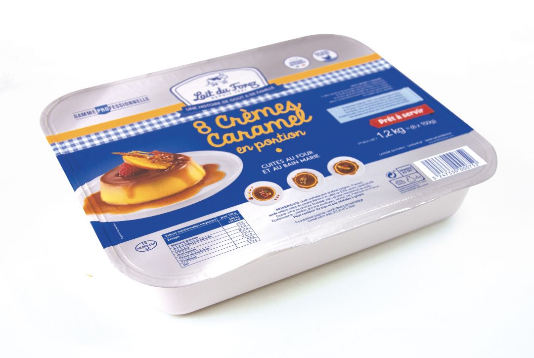Crème caramel 8 x150 g Lait du Forez : photo du produit rappelé le 19/10/2021