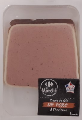 Crème de foie de porc à l'ancienne CRF le Marche : photo du produit rappelé le 03/07/2025