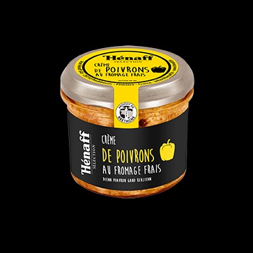 Crème de poivrons au fromage frais 90g Henaff Selection : photo du produit rappelé le 25/08/2021