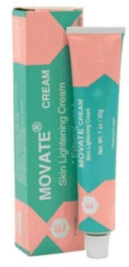 Crème éclaircissante pour la peau carotte tube de 50 g Movate : photo du produit rappelé le 26/09/2024