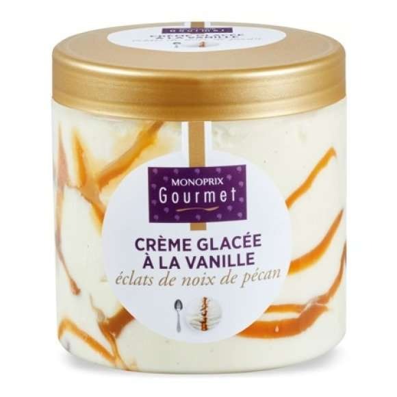 Crème glacée 500ml Monoprix Gourmet : photo du produit rappelé le 05/11/2021