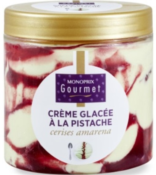 Crème glacée 500ml Monoprix Gourmet : photo du produit rappelé le 05/11/2021