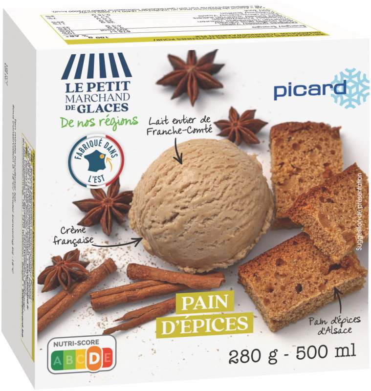 Crème glacée au pain d'épices Picard : photo du produit rappelé le 10/11/2021