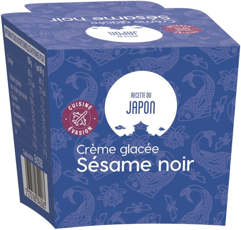 Crème glacée au sésame noir Picard : photo du produit rappelé le 10/11/2021