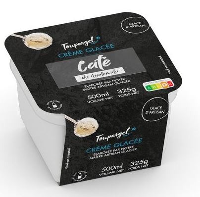 Crème glacée cafe du guatemala Toupargel : photo du produit rappelé le 26/07/2021