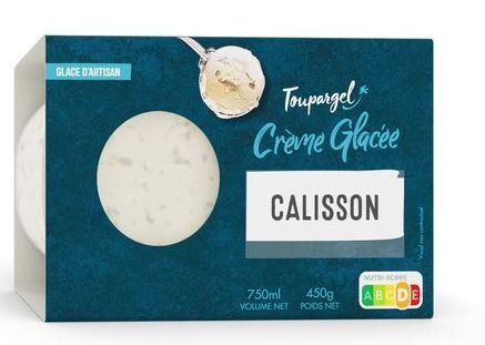 Crème glacée calisson Toupargel : photo du produit rappelé le 26/07/2021