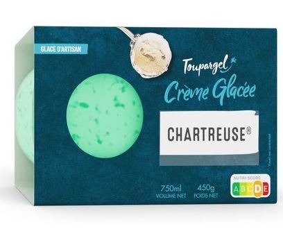 Crème glacée chartreuse Toupargel : photo du produit rappelé le 26/07/2021