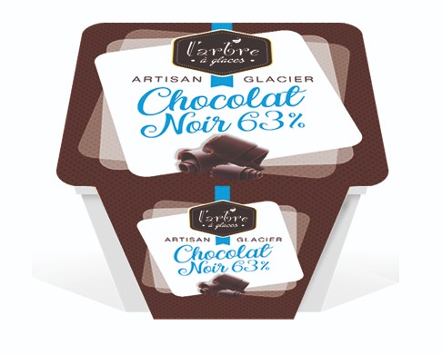 Crème glacée chocolat noir 63% 0,75l L'Arbre à Glaces : photo du produit rappelé le 21/10/2021