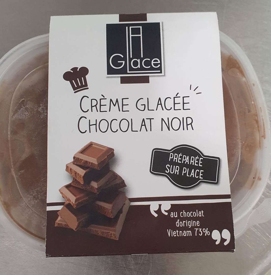 Creme glacée chocolat noir La Glace : photo du produit rappelé le 29/06/2021