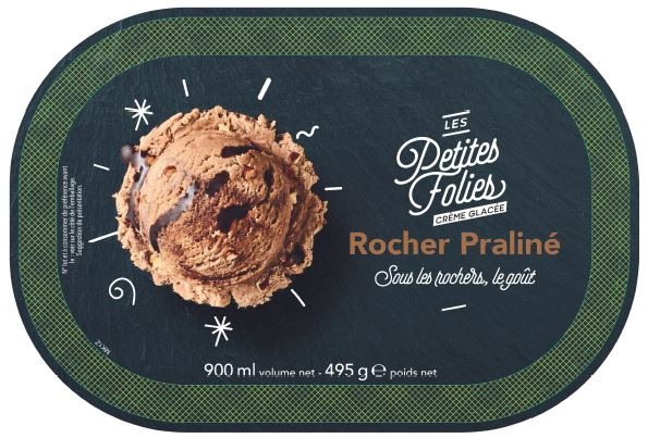 Creme glacee facon rocher Toupargel : photo du produit rappelé le 23/02/2022
