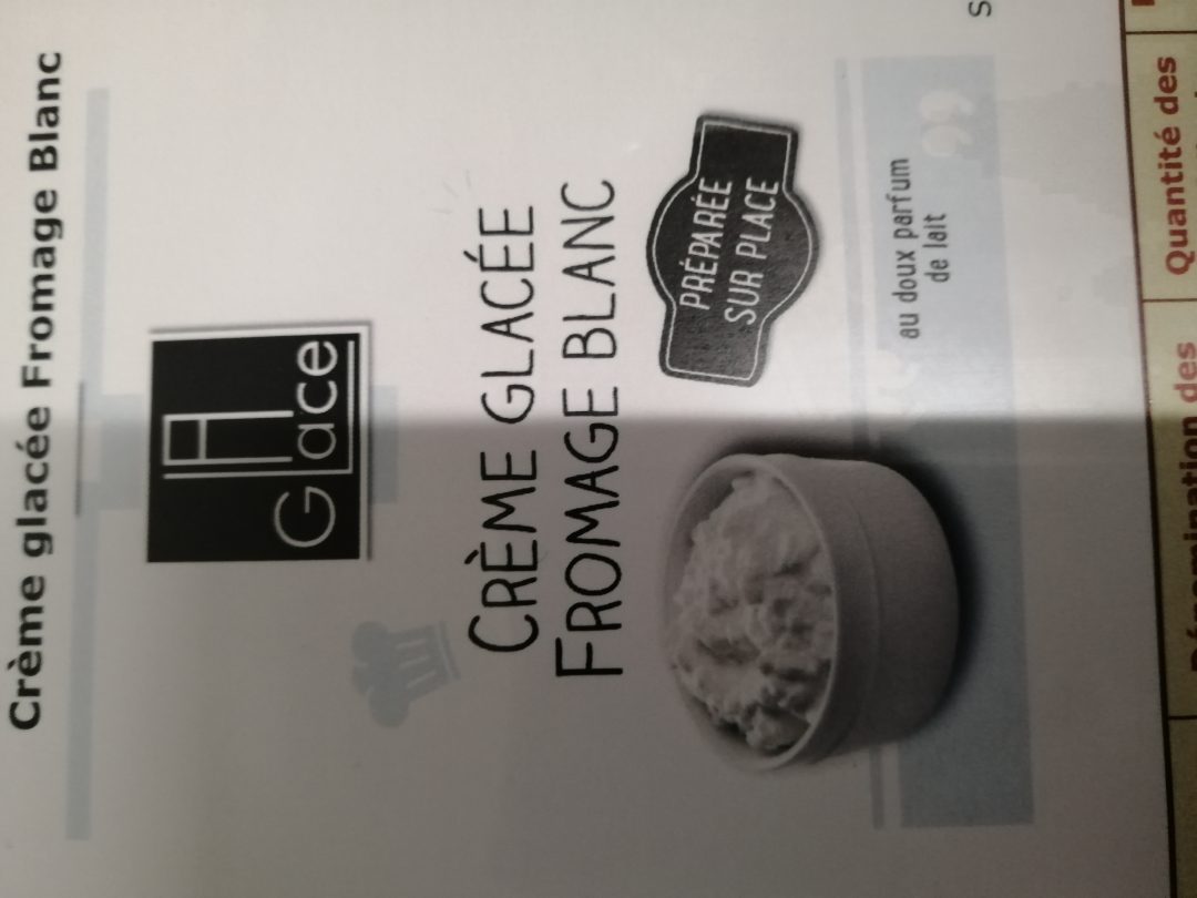 Crème glacée foret noire, crème glacée fromage blanc, crème glacée La Glace : photo 2 sur 5 du produit rappelé le 20/08/2021