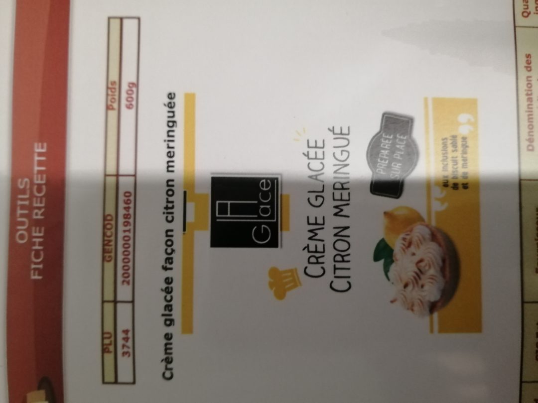 Creme glacee La Glace : photo 2 sur 4 du produit rappelé le 20/08/2021