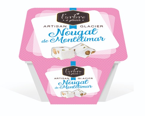 Crème glacée nougat de montélimar 0,75l L'Arbre à Glaces : photo du produit rappelé le 25/10/2021