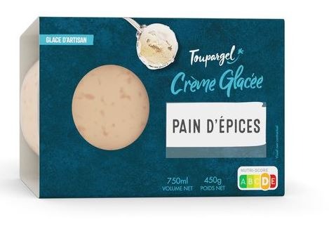 Crème glacée pain d epices Toupargel : photo du produit rappelé le 26/07/2021