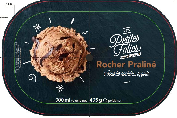 Crème glacée rocher praline Toupargel : photo du produit rappelé le 13/07/2021