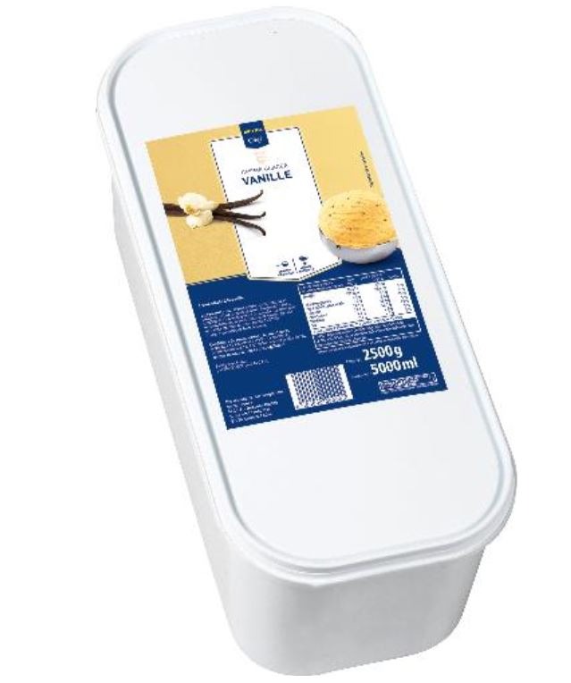 Crème glacée vanille 5l Metro chef : photo du produit rappelé le 02/12/2021