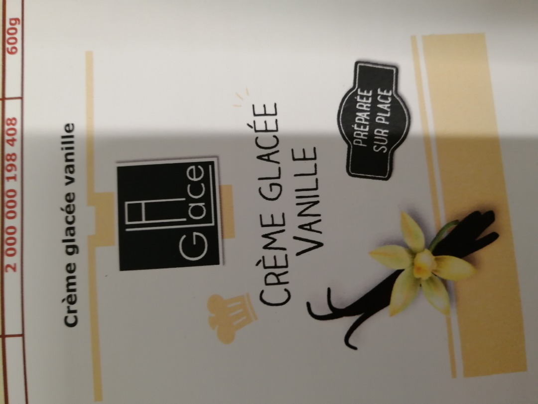 Creme glacee vanille La Glace : photo du produit rappelé le 23/08/2021
