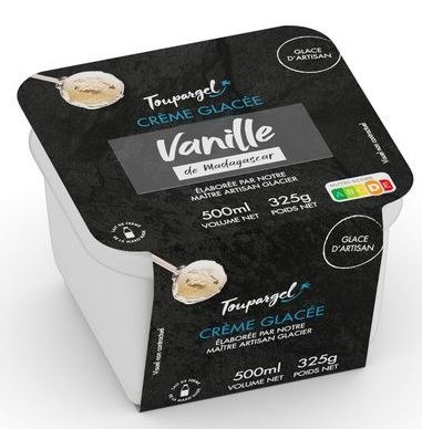 Crème glacée vanille Toupargel : photo du produit rappelé le 26/07/2021