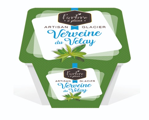 Crème glacée verveine du velay 0,75l L'Arbre à Glaces : photo du produit rappelé le 25/10/2021