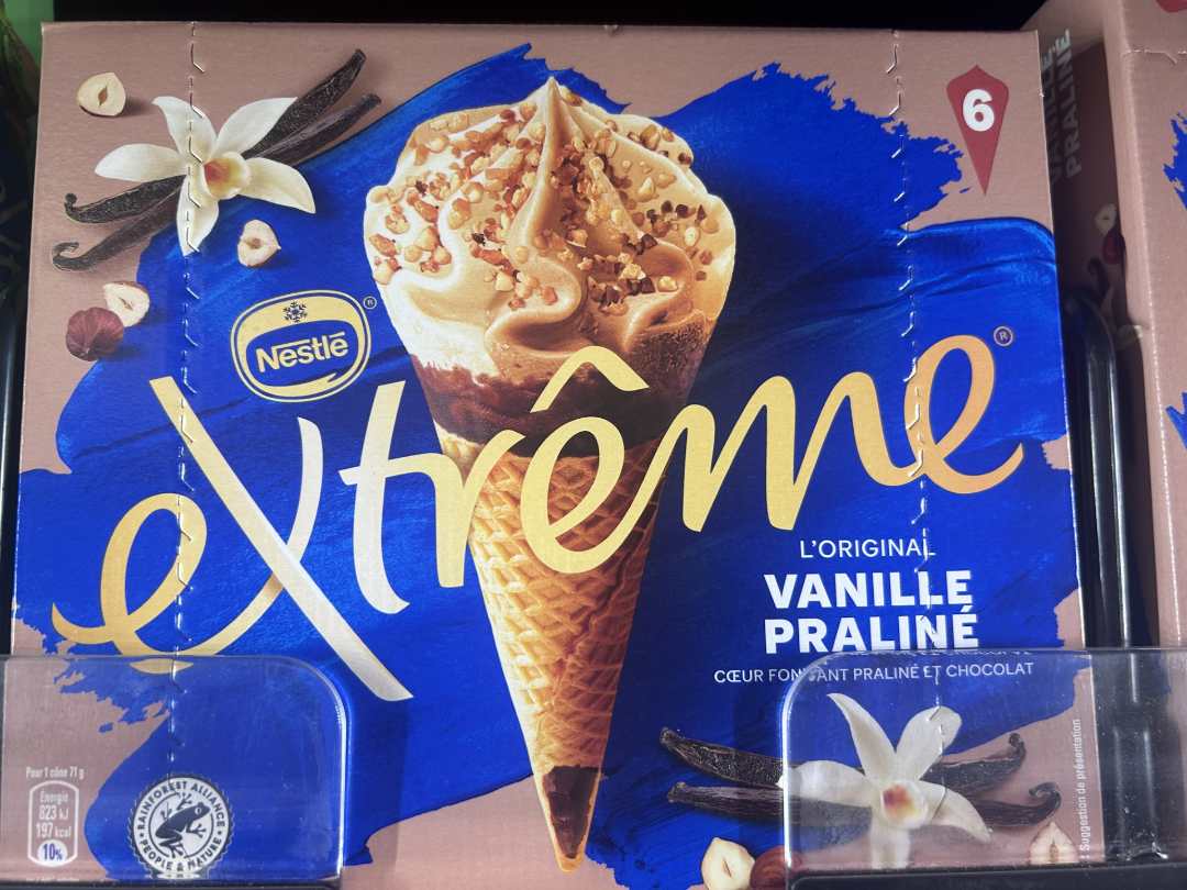 Creme glacees extreme nestle plusieurs references Nestle Extreme : photo du produit rappelé le 05/08/2024