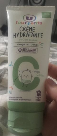 Crème hydratante bébé U Tout Petit : photo du produit rappelé le 28/03/2023