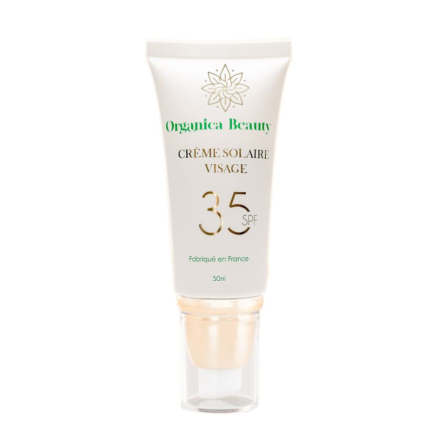 Crème solaire visage spf 35 Organica Beauty : photo du produit rappelé le 13/04/2026
