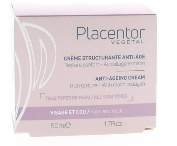 Crème structurante anti-age texture confort Placentor Végétal : photo du produit rappelé le 21/10/2024