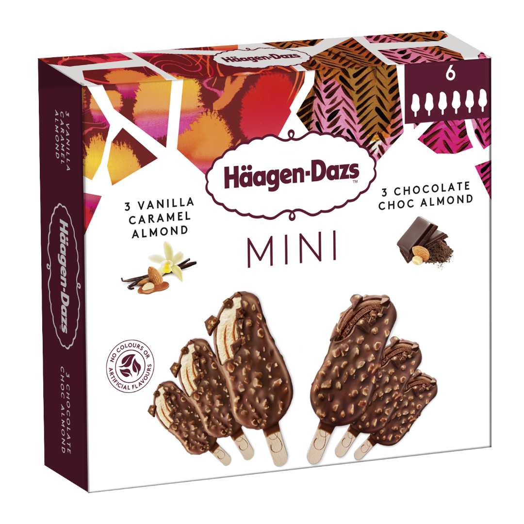 Crèmes glacées 3/3 bâtonnets et mini bâtonnets Häagen-Dazs : photo du produit rappelé le 29/07/2022