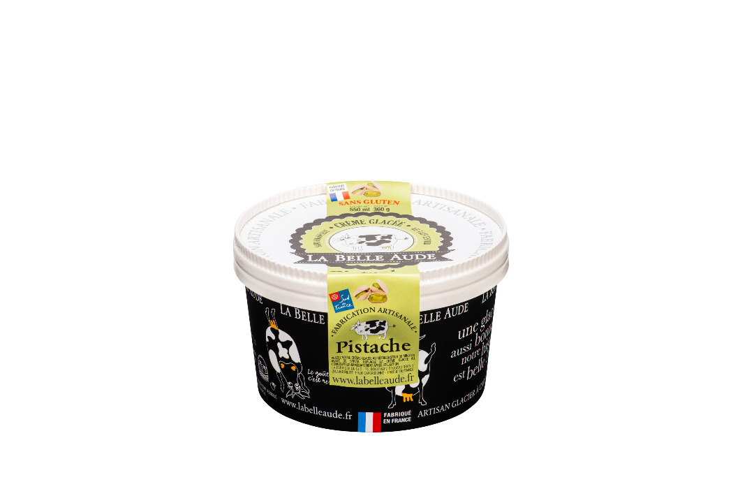 Crèmes glacées 550 ml : noisette pralinée avec éclats La Belle Aude : photo 2 sur 4 du produit rappelé le 26/10/2021