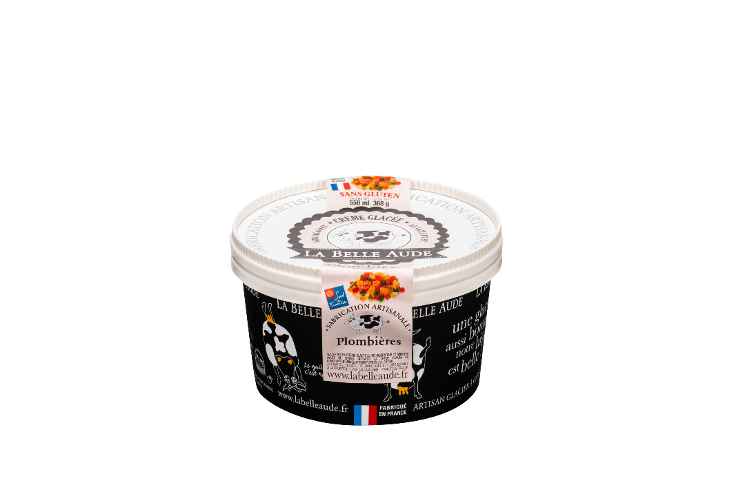 Crèmes glacées 550 ml : noisette pralinée avec éclats La Belle Aude : photo 3 sur 4 du produit rappelé le 26/10/2021