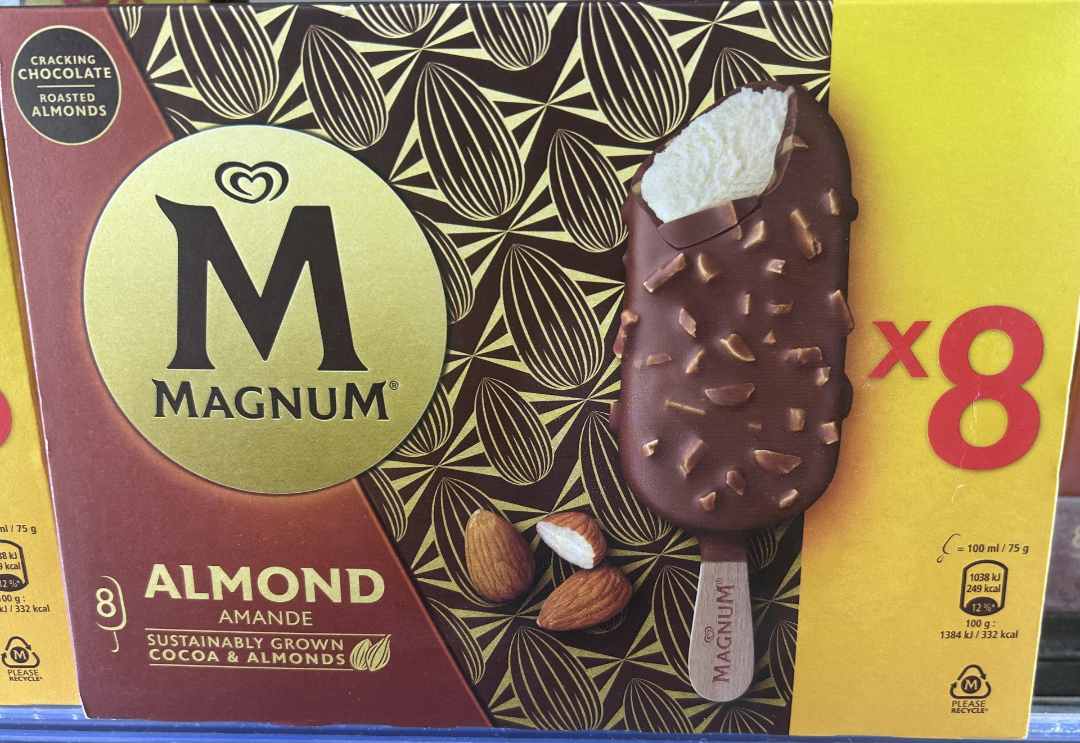 Cremes glacees magnum plusieurs references : photo du produit rappelé le 05/08/2024
