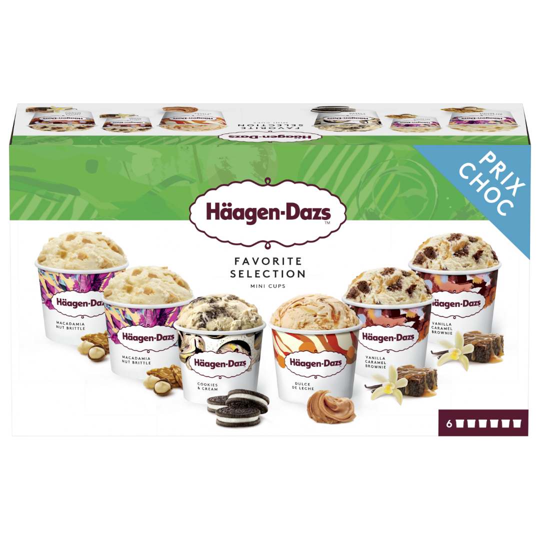 Crèmes glacées multi-pack 2/3 - mise à jour Häagen-Dazs : photo du produit rappelé le 09/09/2022