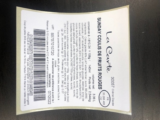 Cremes glacees Ty Skorn - Moustache - Coup de Pate - Sanchez : photo 3 sur 5 du produit rappelé le 18/06/2021