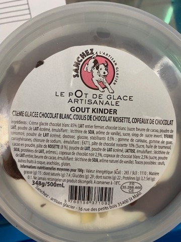 Cremes glacees Ty Skorn - Moustache - Coup de Pate - Sanchez : photo du produit rappelé le 18/06/2021