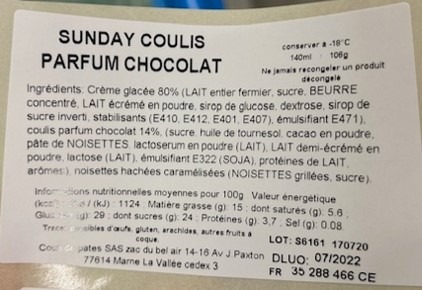 Cremes glacees Ty Skorn - Moustache - Coup de Pate - Sanchez : photo 5 sur 5 du produit rappelé le 18/06/2021