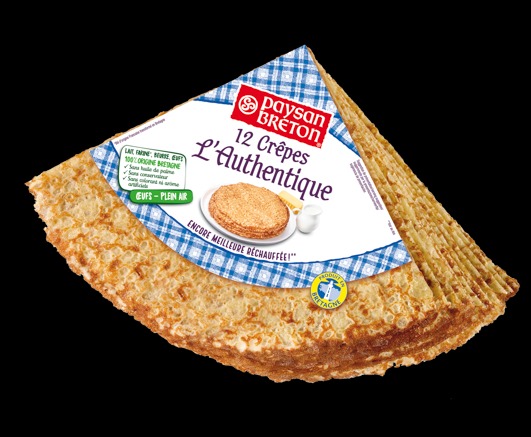 Crêpes l'authentique - diffusion France métropolitaine Paysan Breton : photo 2 sur 2 du produit rappelé le 03/09/2021
