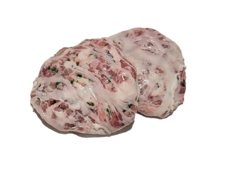 Crépinettes façon orloff vendu au rayon boucherie : photo du produit rappelé le 22/11/2024