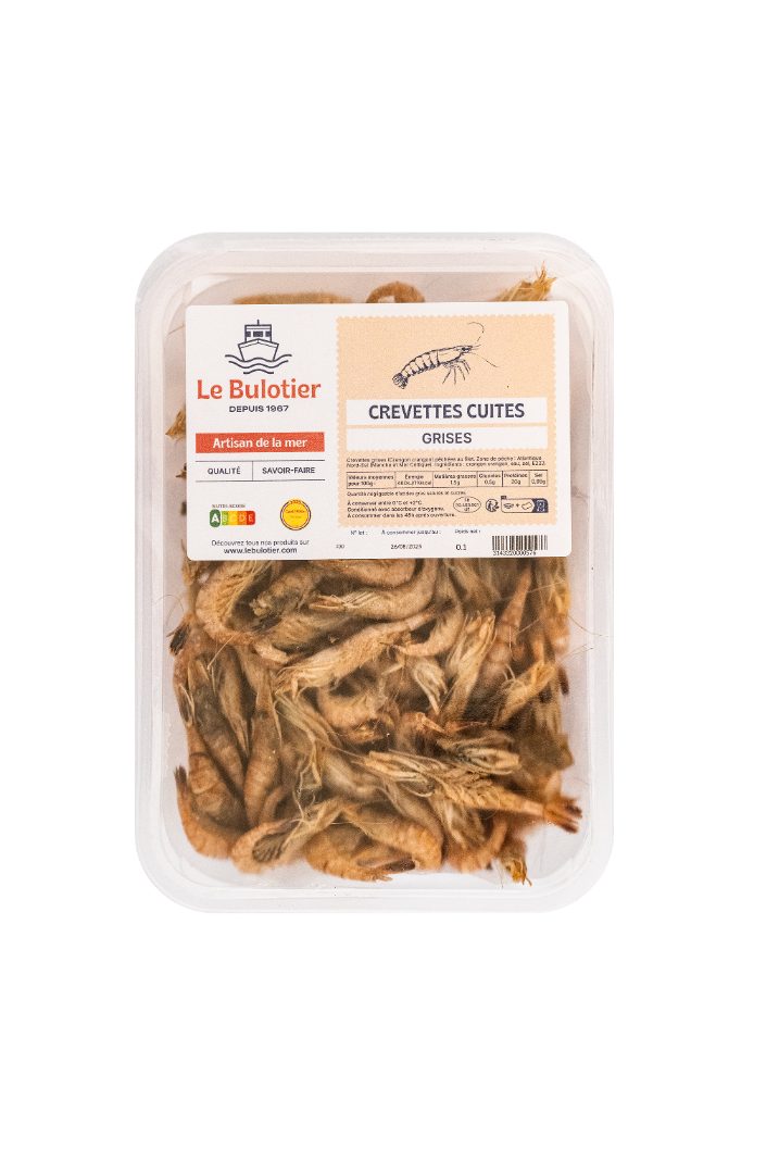Crevette grise barquette (1kg, moyenne) Le Bulotier : photo du produit rappelé le 24/02/2026