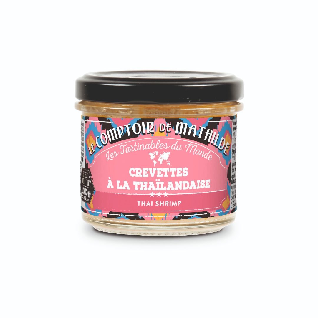 Crevettes à la thaïlandaise - préparation à base Le Comptoir de Mathilde : photo du produit rappelé le 29/12/2023