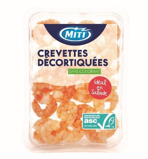 Crevettes natures asc Miti : photo du produit rappelé le 01/10/2025