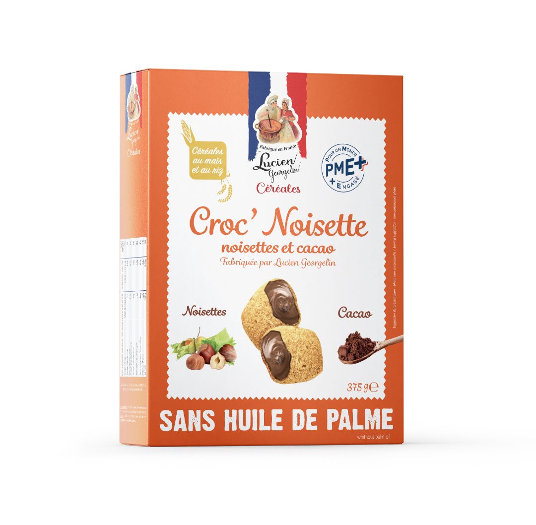 Croc noisettes 375g Lucien Georgelin Cereales : photo du produit rappelé le 11/10/2024