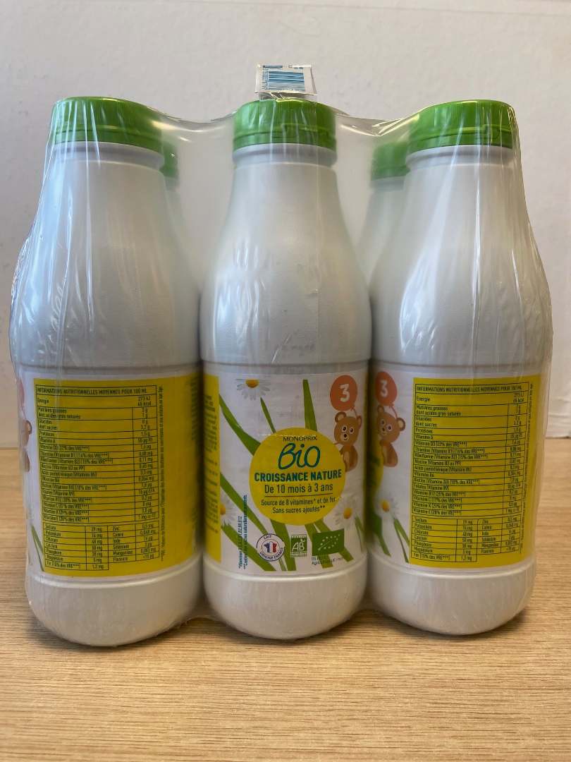 Croissance nature bio Monoprix : photo du produit rappelé le 16/10/2026