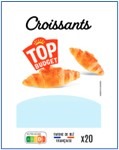 Croissant top budget x20 : photo du produit rappelé le 17/07/2023