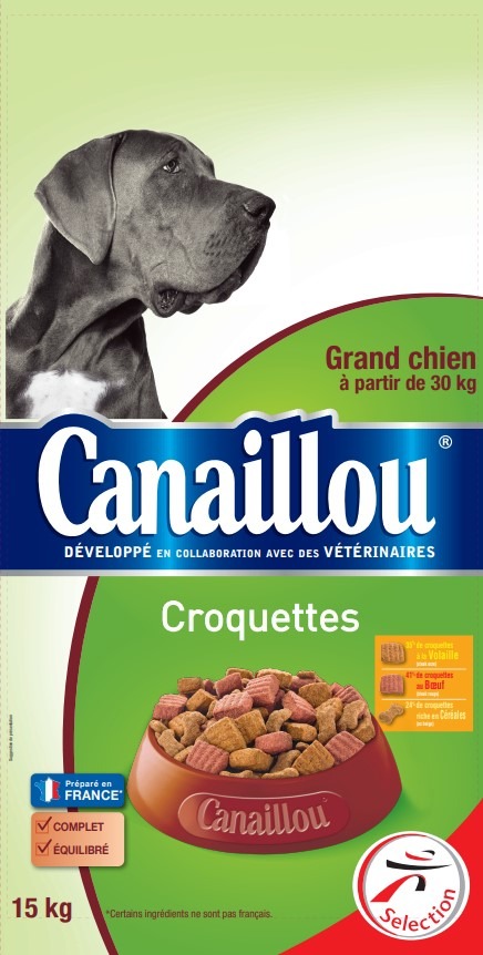 Croquette chien grand chien Canaillou : photo du produit rappelé le 27/12/2024