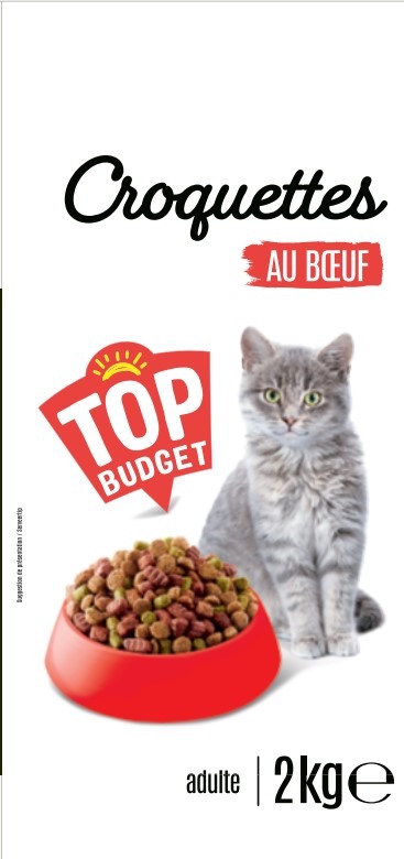 Croquettes pour chat Top Budget : photo du produit rappelé le 27/12/2024