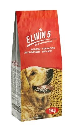 Croquettes pour chien au boeuf 15kg - elwin : photo du produit rappelé le 09/01/2025