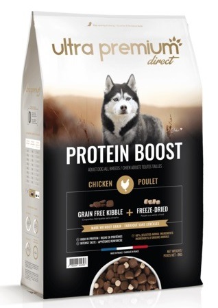 Croquettes protein boost au poulet Ultra Premium Direct : photo du produit rappelé le 26/12/2024