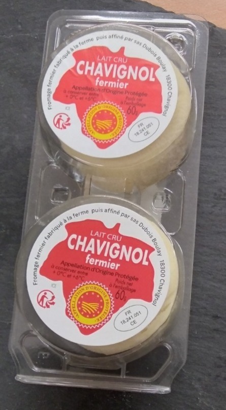 Crottin de chavignol fermier : photo du produit rappelé le 13/08/2025